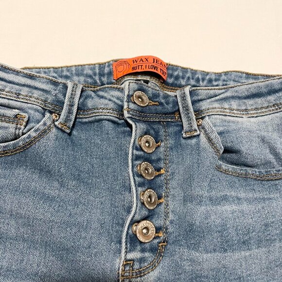 Wax Jean Butt I Love You Jeans Distressed Womans Size 9 - Picture 3 of 16